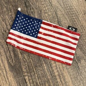 Oakley High Definition Optics Red, White, & Blue American Flag Sunglasses Pouch
